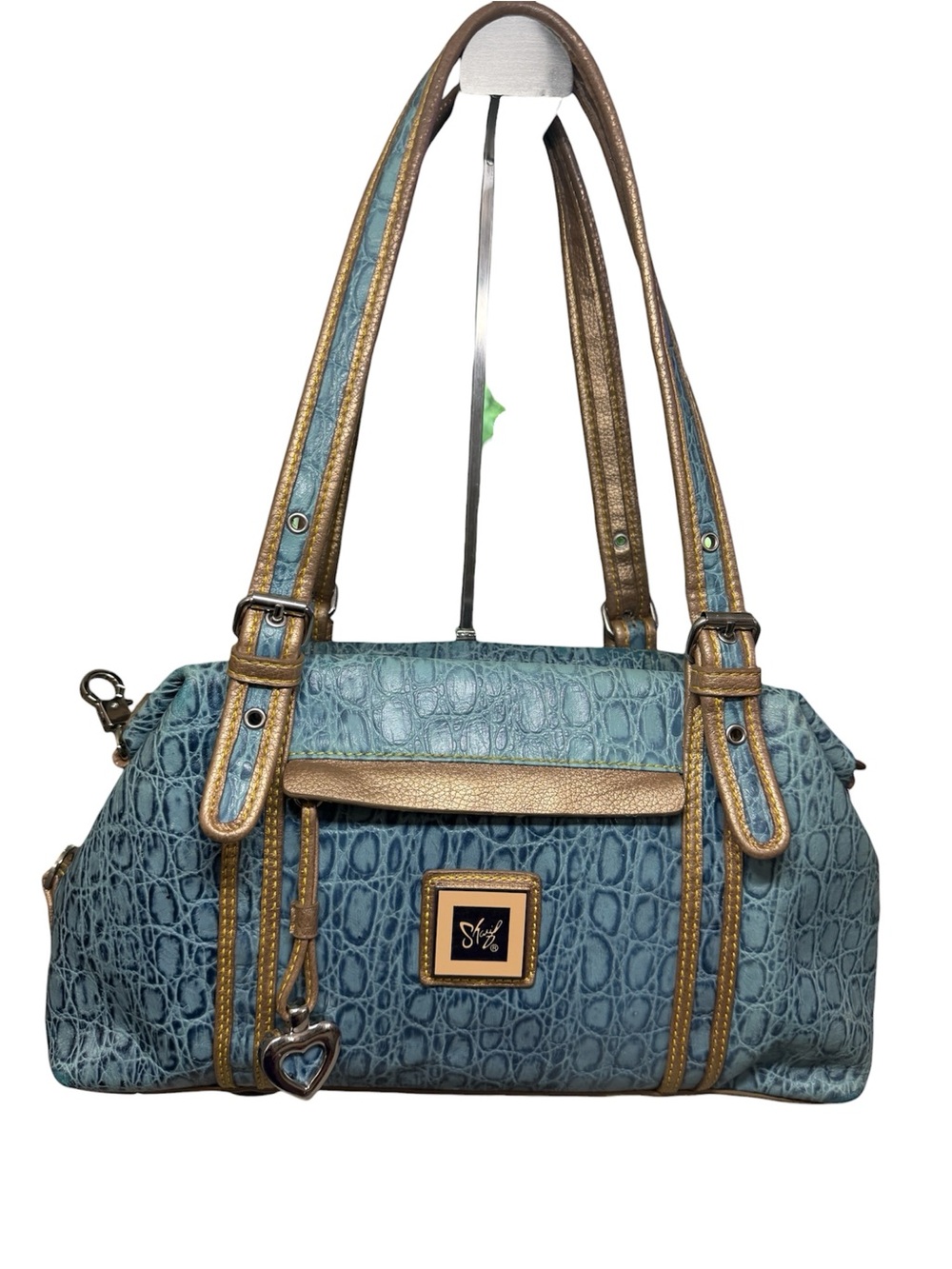 Sharif Studio Croc-Embossed Shoulder Bag